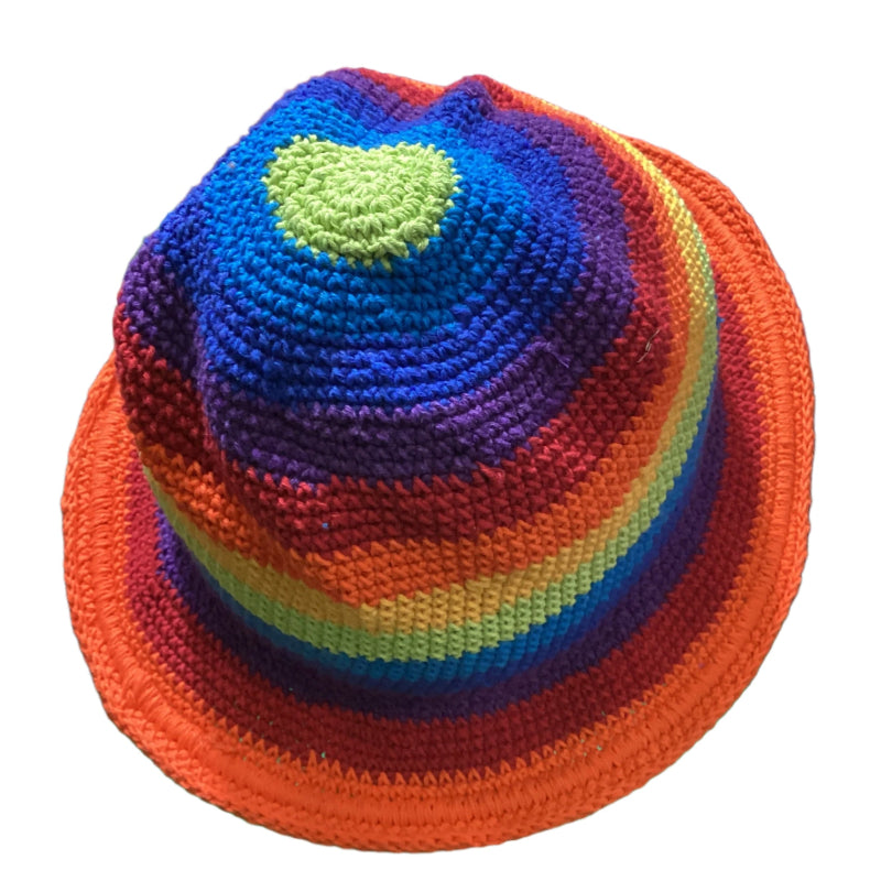 Kids Bright Rainbow Festival Unisex Hat Size Kids 1-5 years-Hand Picked Imports