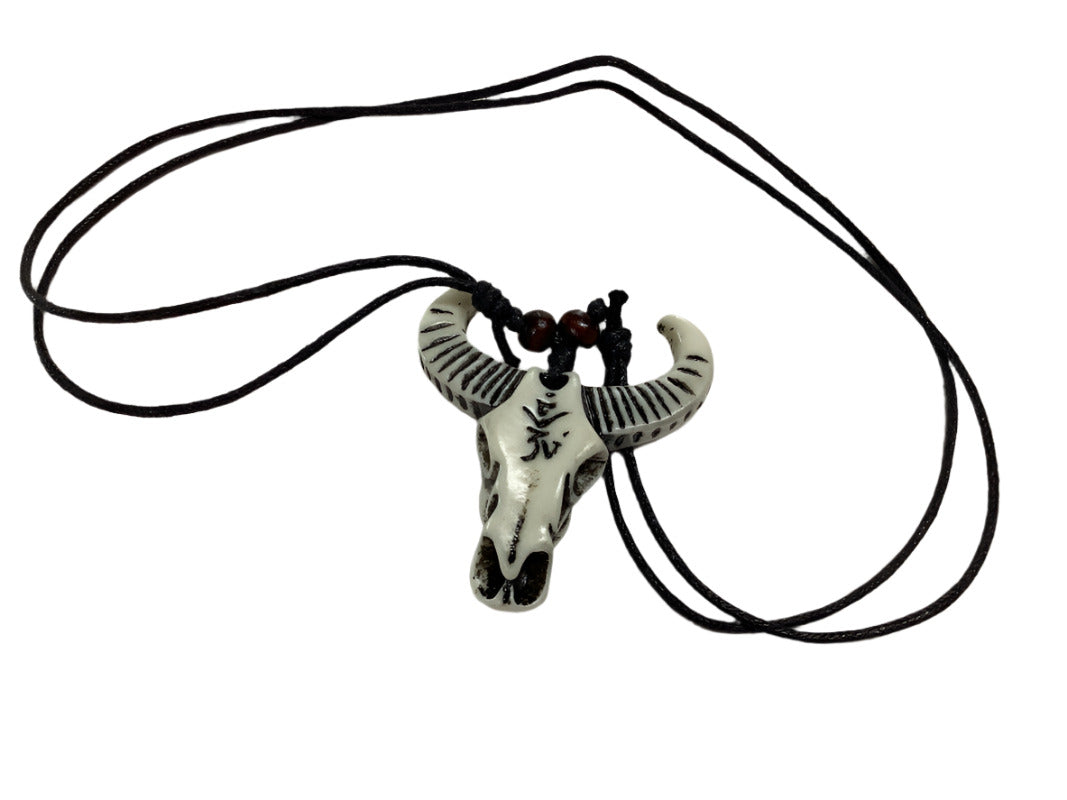 Peace Sign, Cows head White, Cows Head Black, Elephant, adjustable necklaces-Hand Picked Imports