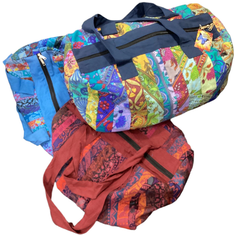 Handmade Cotton Overnight/Duffel Bags.-Hand Picked Imports