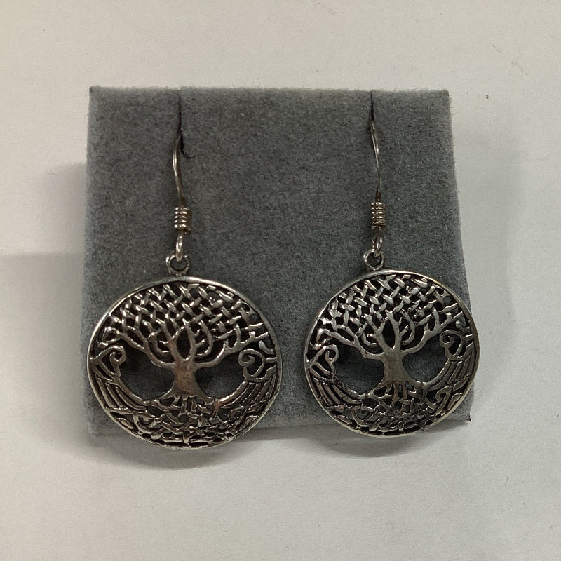 Sterling Silver Tree of Life Earrings-Hand Picked Imports