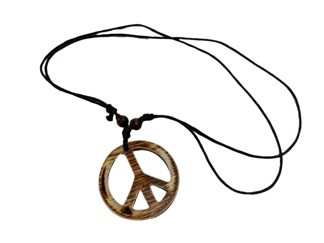 Peace Sign, Cows head White, Cows Head Black, Elephant, adjustable necklaces-Hand Picked Imports