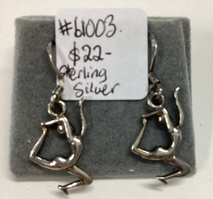 925 Sterling Silver Yoga Earrings-Hand Picked Imports
