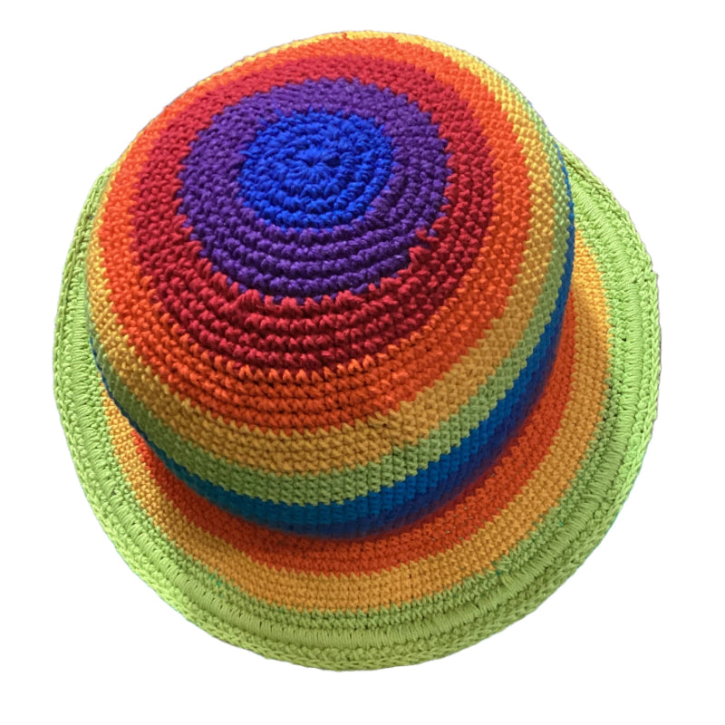 Kids Bright Rainbow Festival Unisex Hat Size Kids 1-5 years-Hand Picked Imports