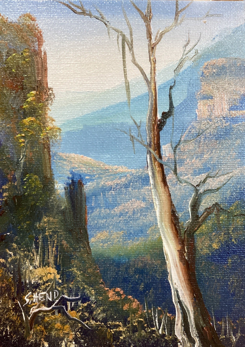 Miniature Oil Painting On Stretched Canvas 7x 5” By Susan Hend Russell-Hand Picked Imports