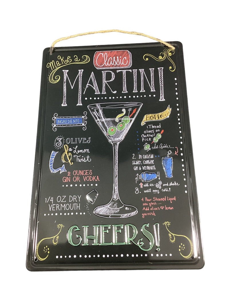 Martini - Tin Sign 30 X 20 cm-Hand Picked Imports