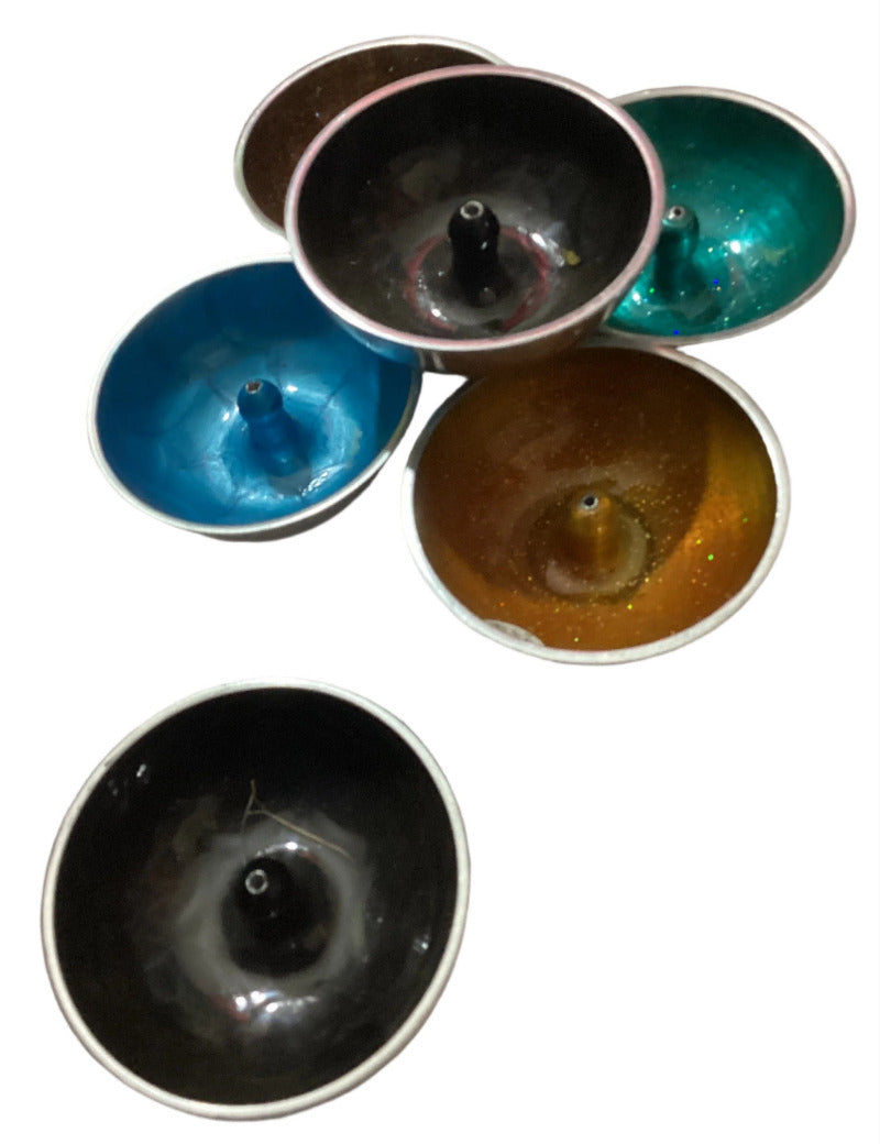 Round Aluminum Incense burners-Hand Picked Imports
