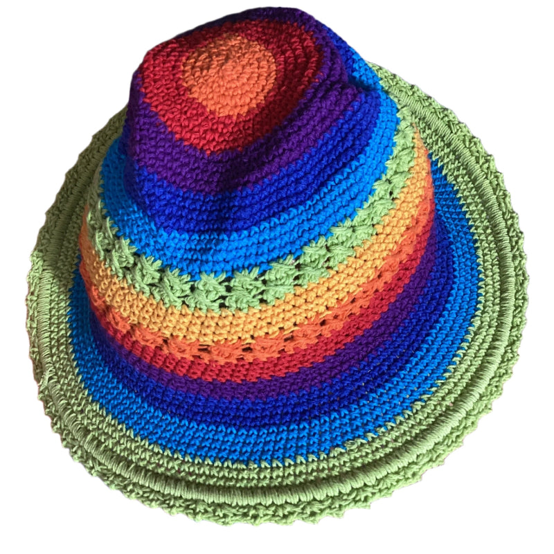 Kids Bright Rainbow Festival Unisex Hat Size Kids 1-5 years-Hand Picked Imports