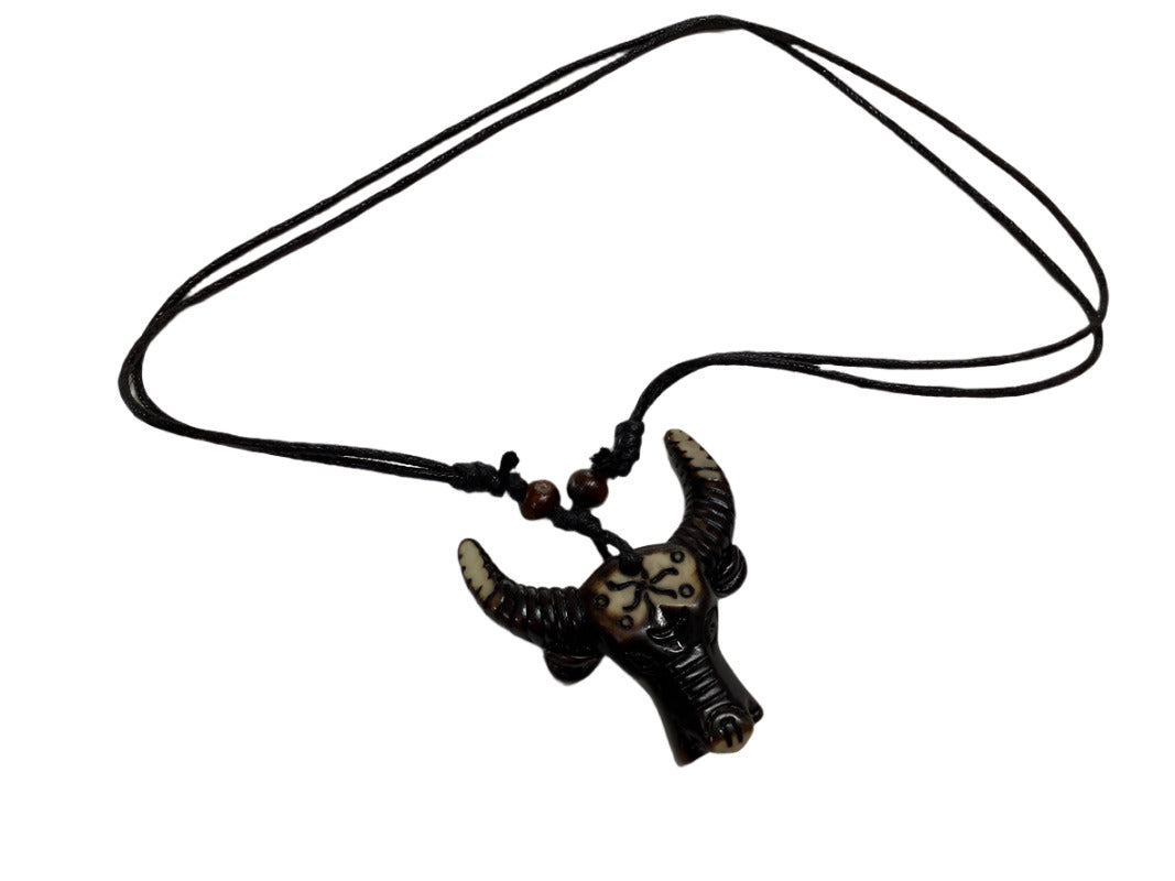 Peace Sign, Cows head White, Cows Head Black, Elephant, adjustable necklaces-Hand Picked Imports