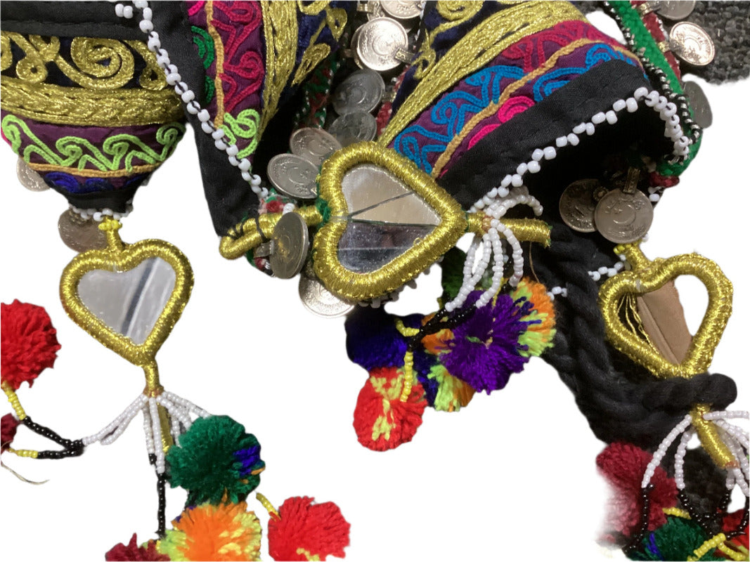 Handmade Colourful Vintage Kuchi Tribal Belly Dance Belt-Hand Picked Imports