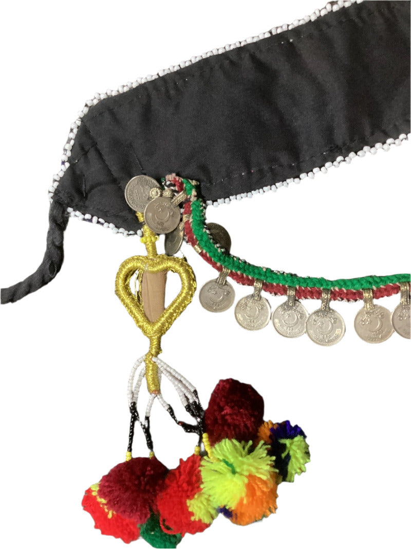 Handmade Colourful Vintage Kuchi Tribal Belly Dance Belt-Hand Picked Imports