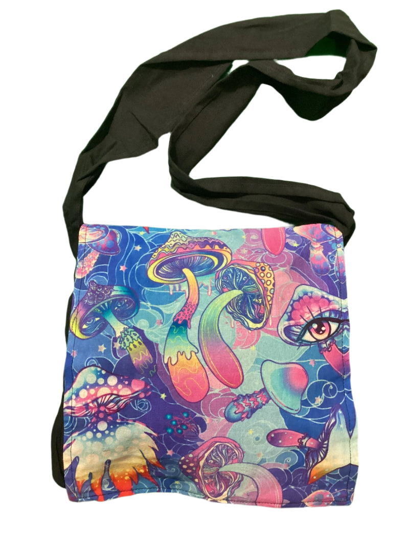 Mushroom BoHo Festival Laser printed Bags Made in India-Hand Picked Imports