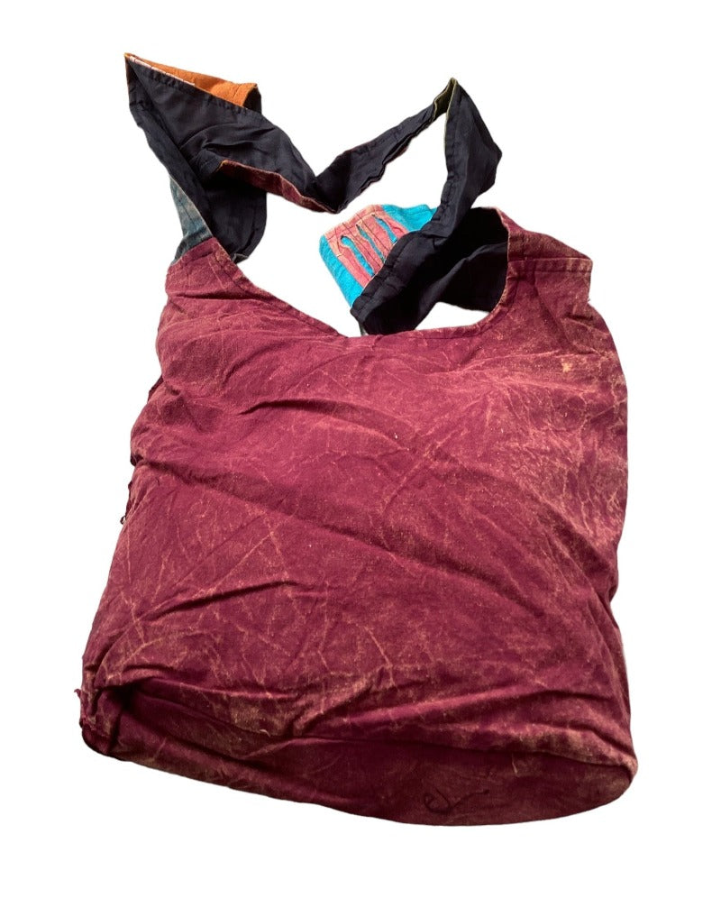 Patchwork Hand Embroidered Hippie Bag Made in Nepal-Hand Picked Imports
