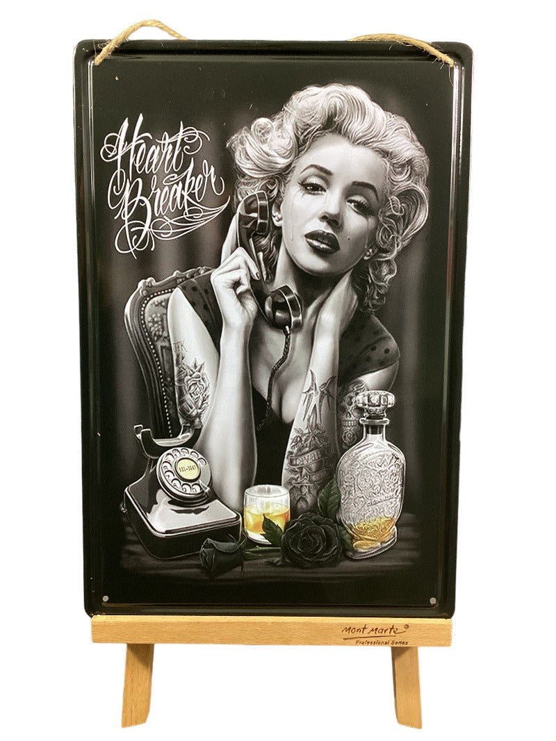 Marilyn Monroe Tin Sign 30 X 20 cm Sold by: Hand Picked Imports-Hand Picked Imports