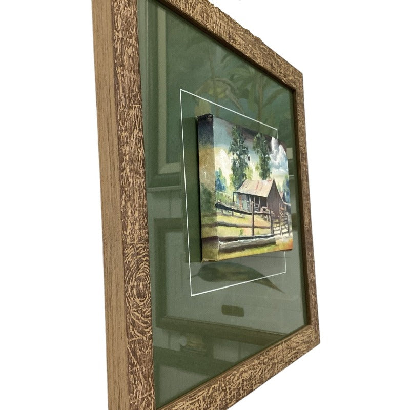 Framed Miniature oil Paintings on Canvas By Artist Susan Hend Russell-Hand Picked Imports