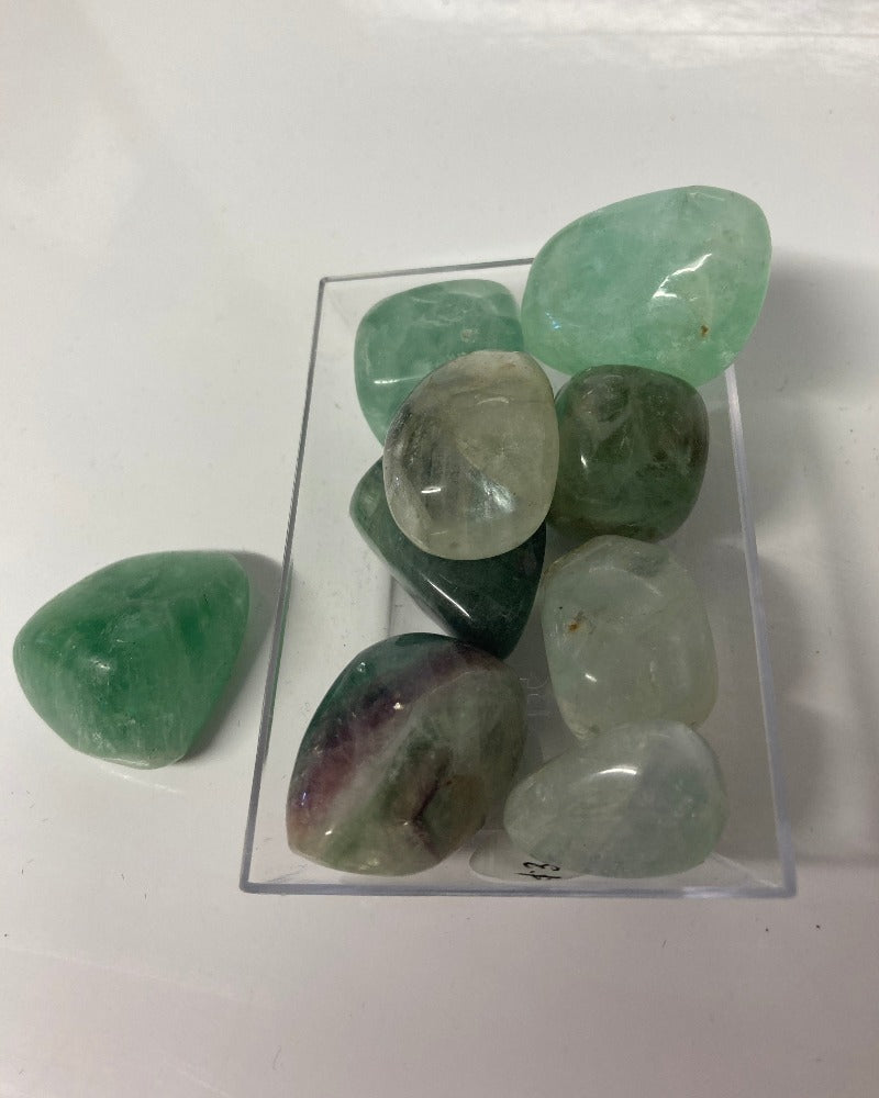 Choose Six Tumble stones/ Crystals + Bag-Hand Picked Imports
