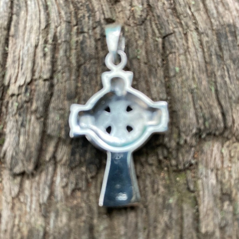 925 Sterling Silver Cross Pendant Height 15 mm-Hand Picked Imports