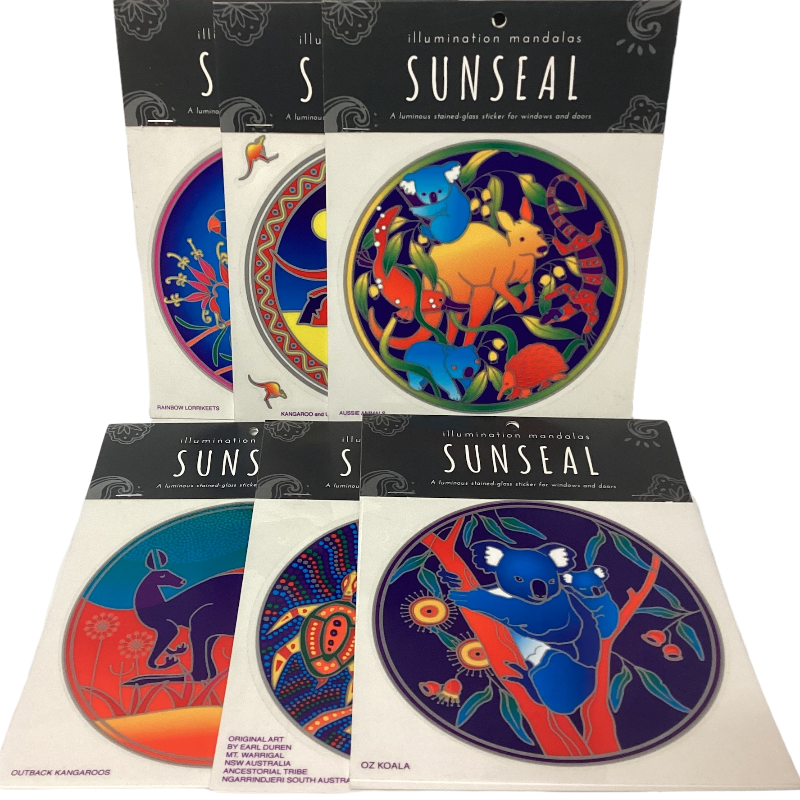 Australiana Sunseal Window Car Window Art Sticker Decal Stickers-Hand Picked Imports