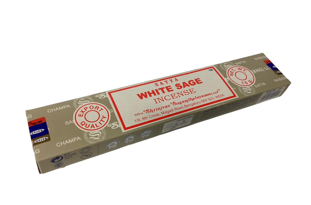 8 varieties of Satya Incense Sticks including White Sage and Dragons Blood-Hand Picked Imports