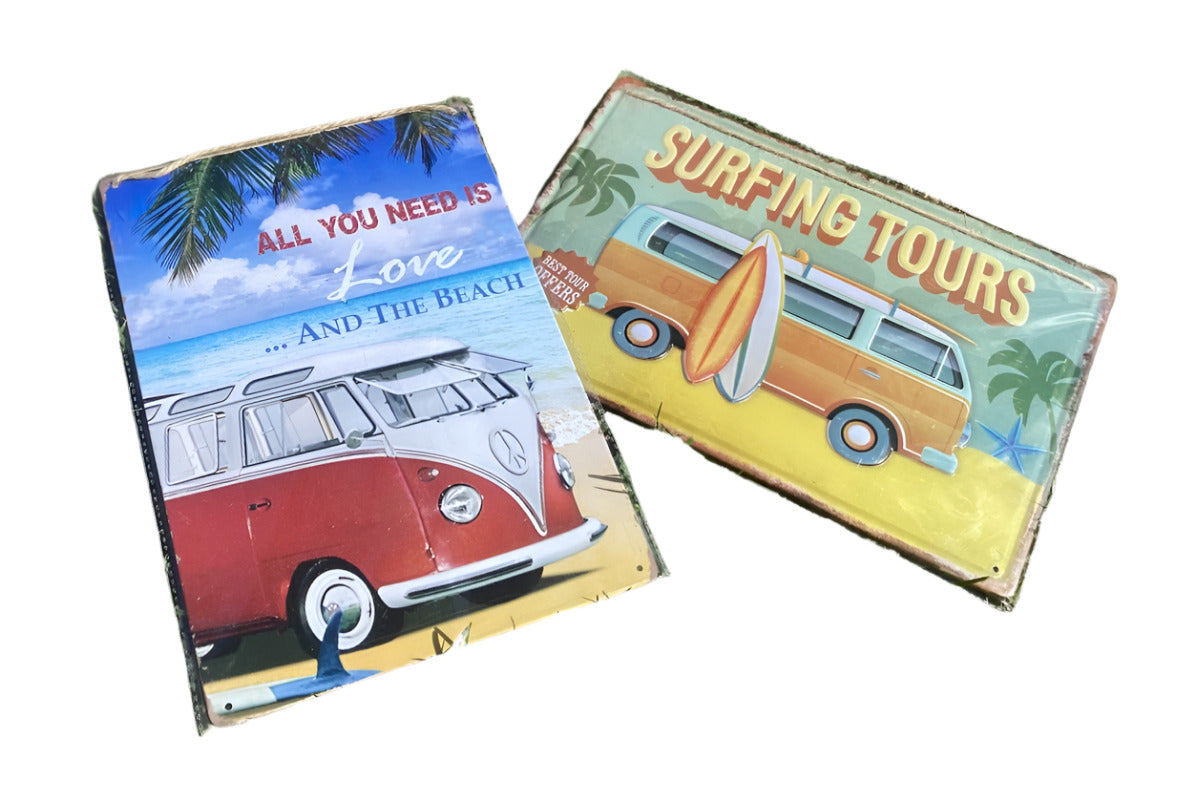 VW Kombi Tin Signs Size: 30 cm x 20 cm-Hand Picked Imports