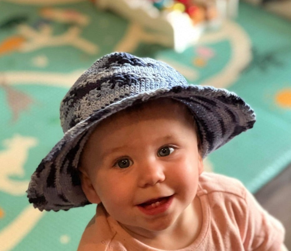 Children's BoHo Crochet Hat size 1- 5 years Kids-Hand Picked Imports