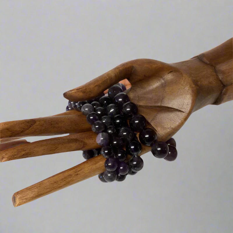 Semi-precious Amethyst Crystal Bracelet-Hand Picked Imports