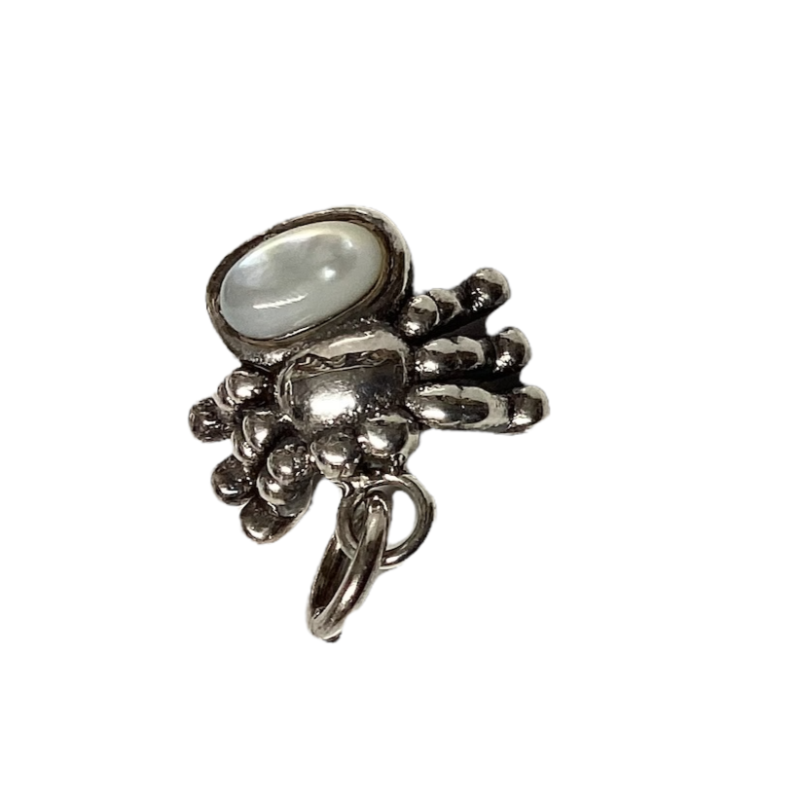 Sterling Silver Spider Pendant/charms-Hand Picked Imports