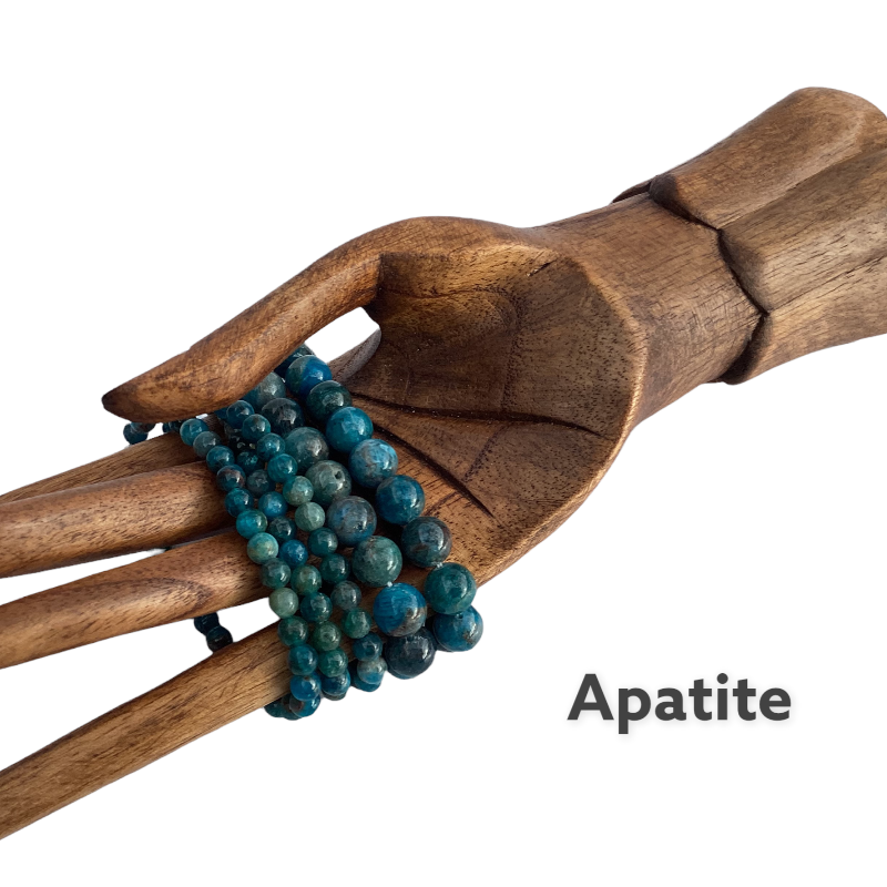 Apatite Crystal Bracelets Sizes 4mm 6mm or 10mm-Hand Picked Imports