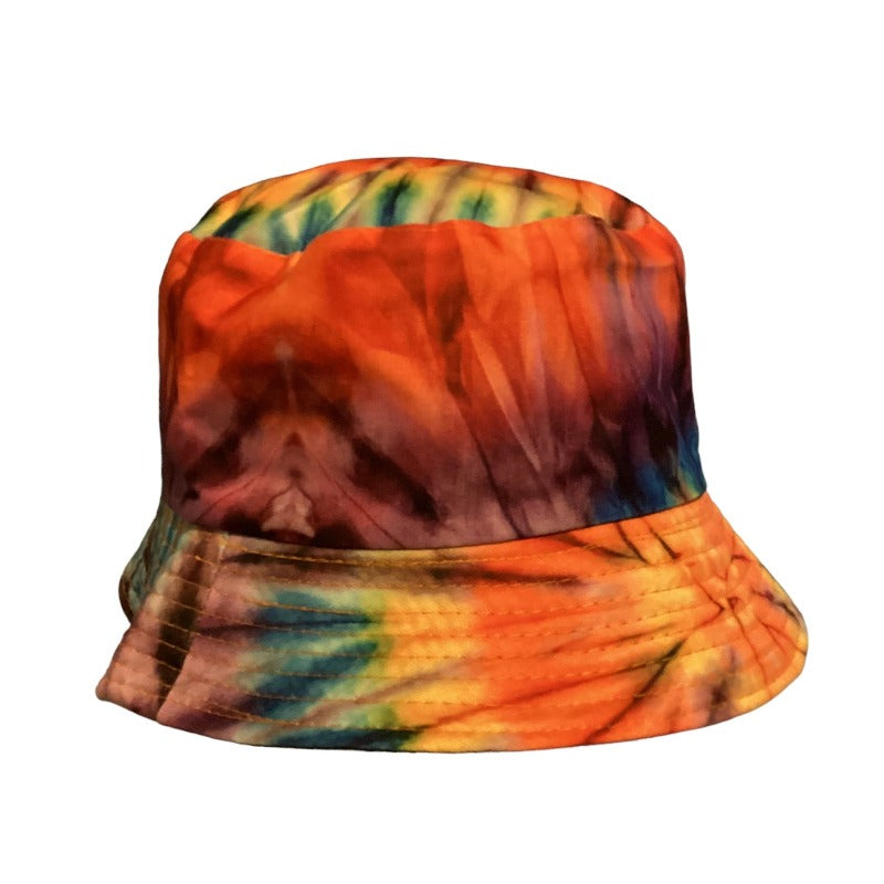 Funky Unisex Reversible Cotton Printed Tie Dye Festival Bucket Hat-Hand Picked Imports