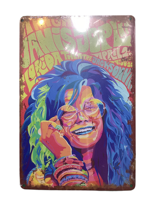 Janis Joplin- Tin Sign 30 X 20 cm-Hand Picked Imports