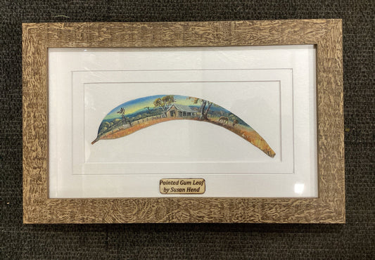 Hand Painted Gum Leaf By Artist Sue Hend Russell-Hand Picked Imports
