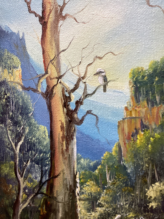 Miniature Original Oil  Painting On Stretched Canvas 7x 5” By Sue Hend