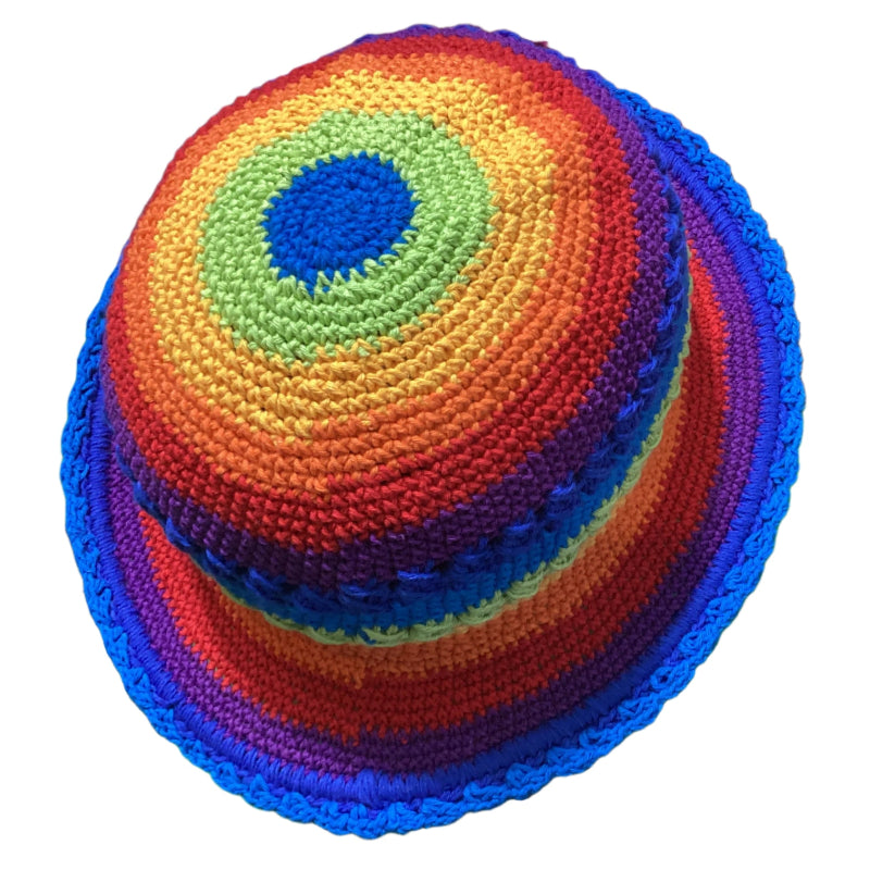 Kids Bright Rainbow Festival Unisex Hat Size Kids 1-5 years-Hand Picked Imports
