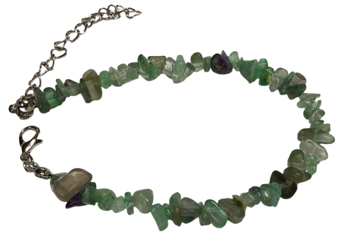 Adjustable Crystal Chip Anklets-Hand Picked Imports