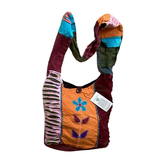 Patchwork Hand Embroidered Hippie Bag Made in Nepal-Hand Picked Imports