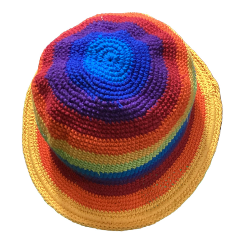Kids Bright Rainbow Festival Unisex Hat Size Kids 1-5 years-Hand Picked Imports