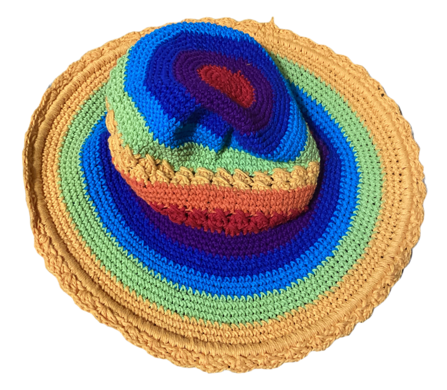 Kids Bright Rainbow Festival Unisex Hat Size Kids 1-5 years-Hand Picked Imports