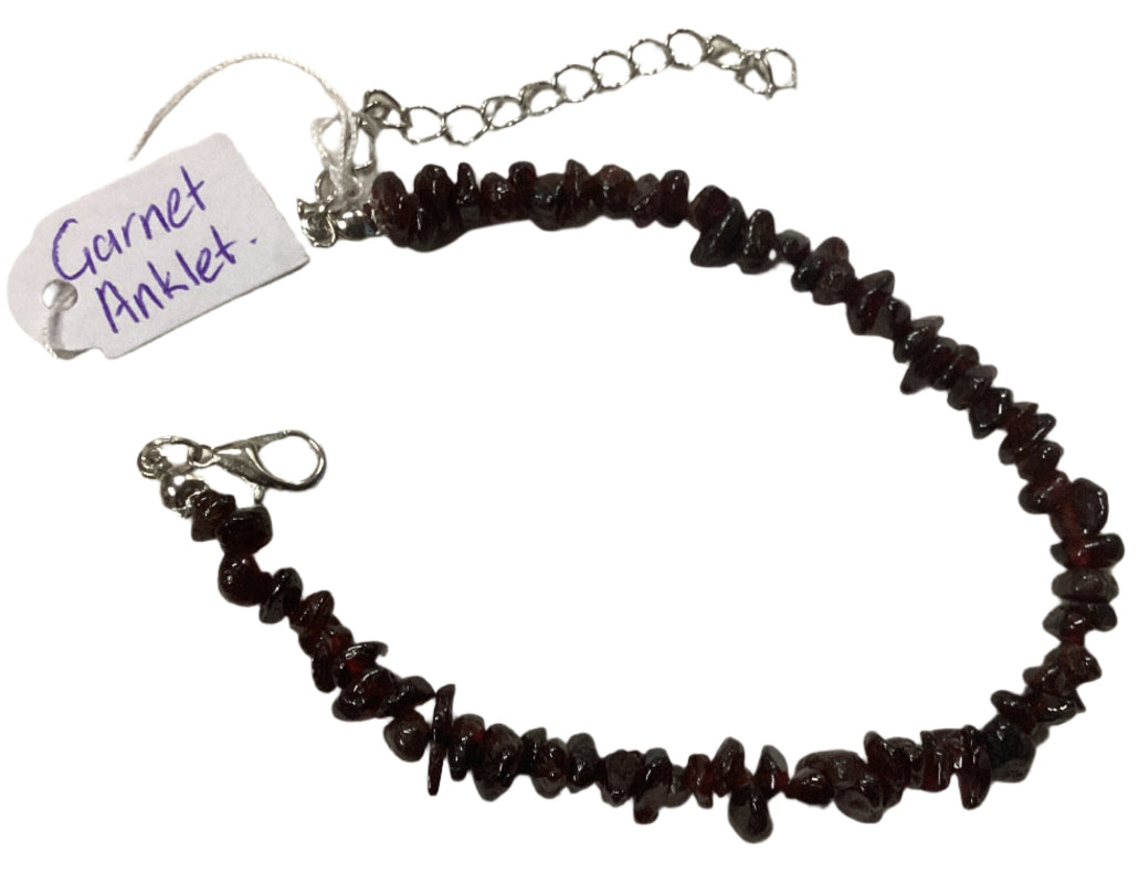 Adjustable Crystal Chip Anklets-Hand Picked Imports