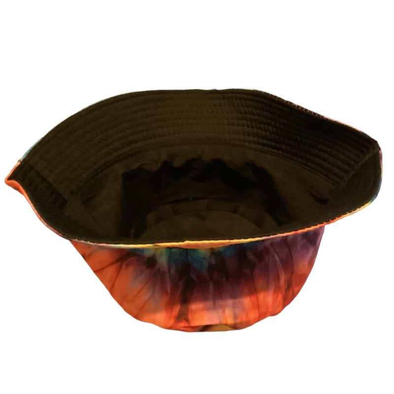 Funky Unisex Reversible Cotton Printed Tie Dye Festival Bucket Hat-Hand Picked Imports