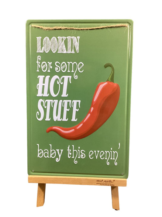 Hot Stuff Chilly - Tin Sign 30 X 20 cm-Hand Picked Imports