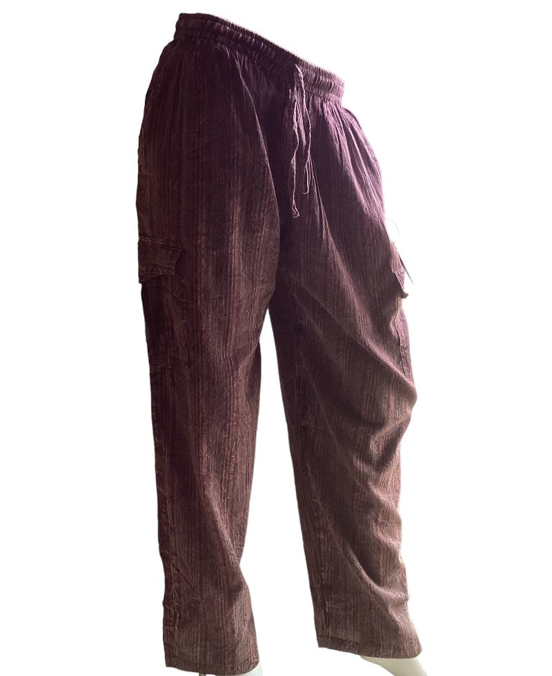 Men's/ Unisex Cotton Cargo Pants - Made in India-Hand Picked Imports