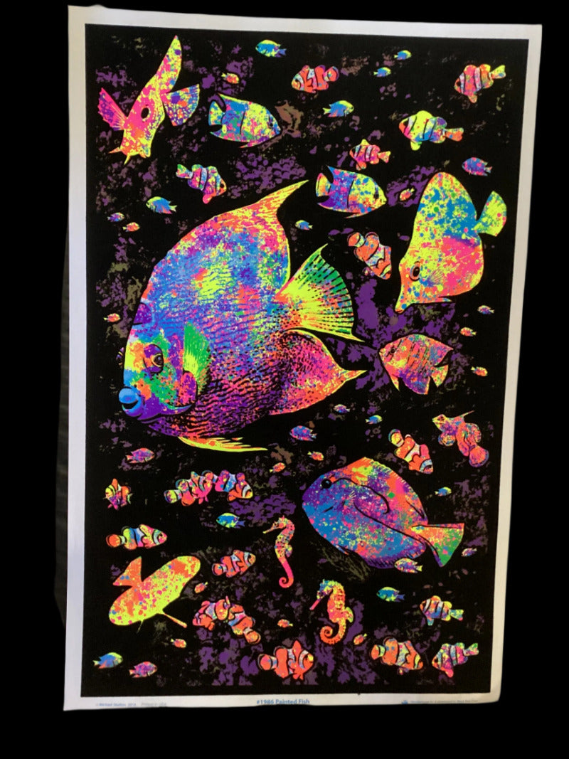 Velvet Reef Fish Blacklight Poster 55 X 85 cm-Hand Picked Imports