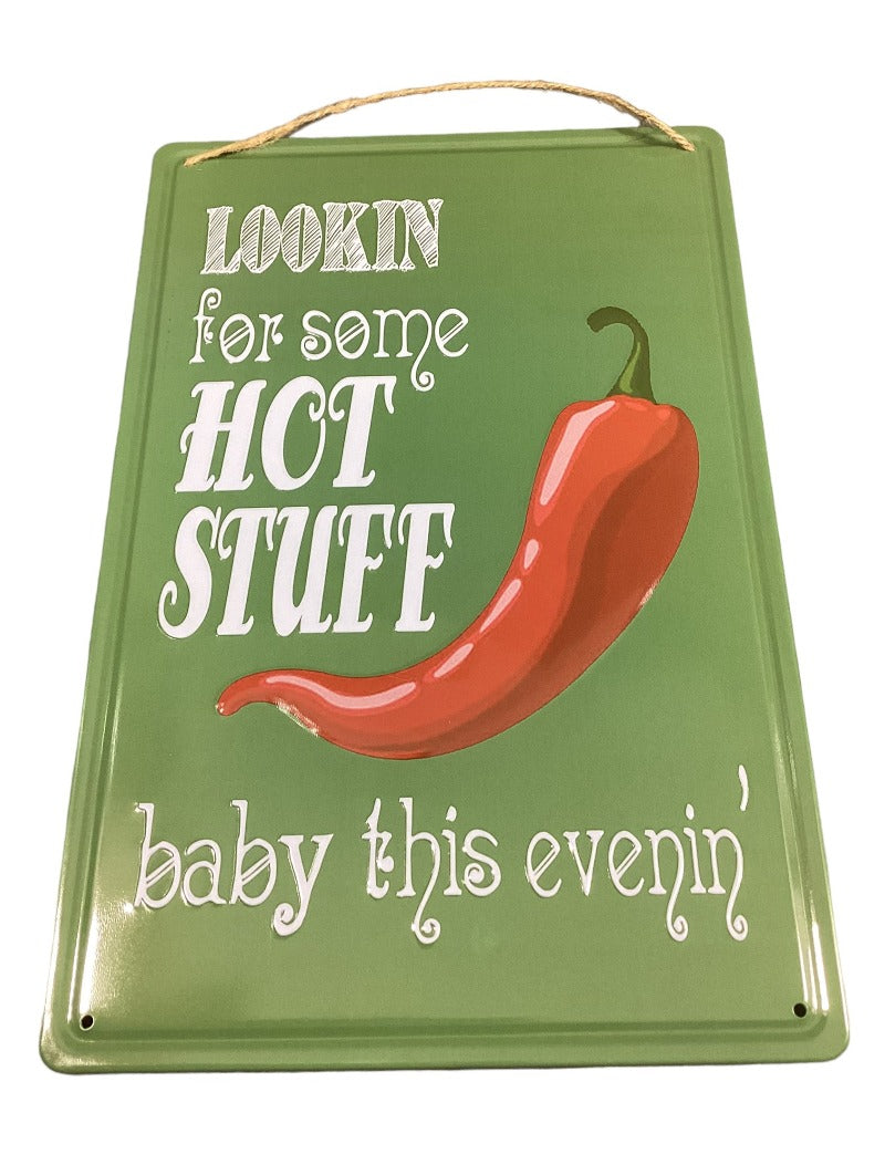 Hot Stuff Chilly - Tin Sign 30 X 20 cm-Hand Picked Imports