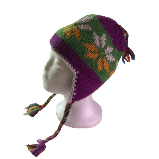 Unisex Nepalese Hand Knitted Woolen Beanie-Hand Picked Imports