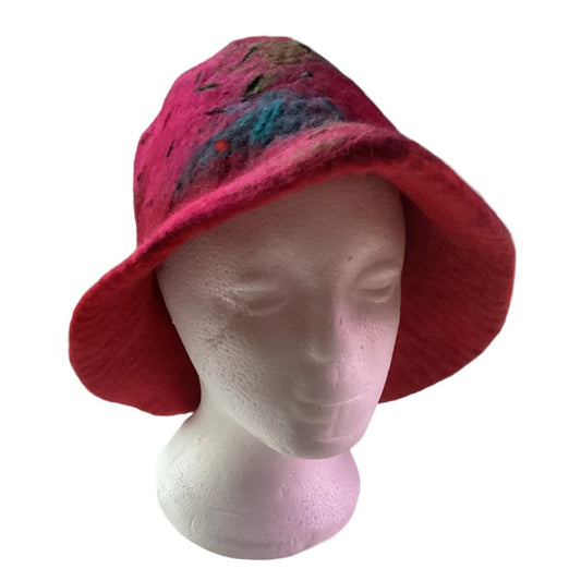 Dab Tie Dyed Adult Felt Hat Handmade in Nepal-Hand Picked Imports