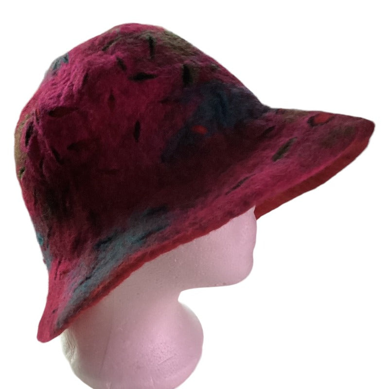 Dab Tie Dyed Adult Felt Hat Handmade in Nepal-Hand Picked Imports