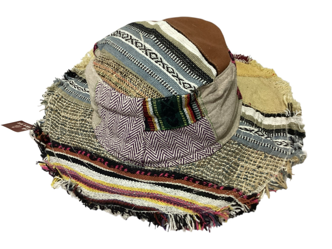 Patchwork Cotton Unisex Hippie Hat Handmade in Nepal-Hand Picked Imports