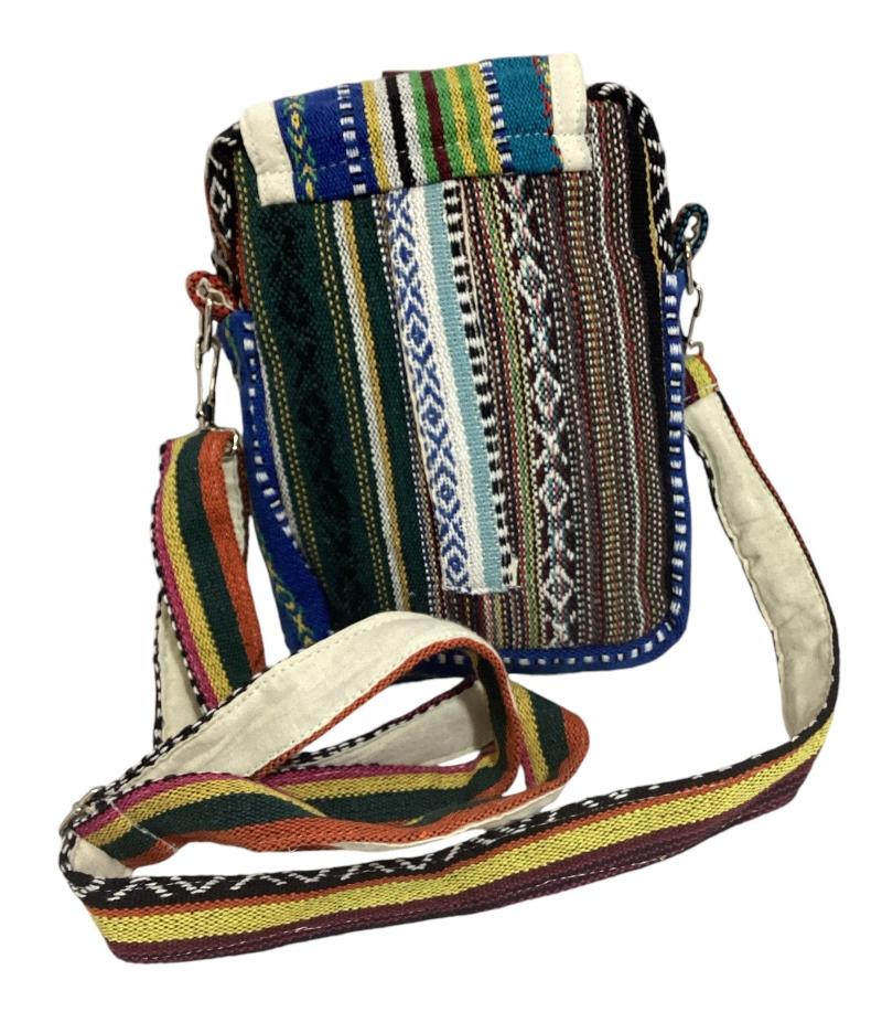 Unisex Festival Hemp Passport Bag Made In Nepal 16cm X 24cm-Hand Picked Imports