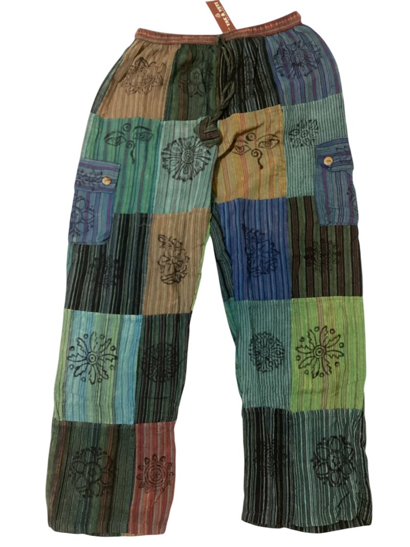 Men's/ Unisex Patchwork Cargo Pants Size Large-Hand Picked Imports