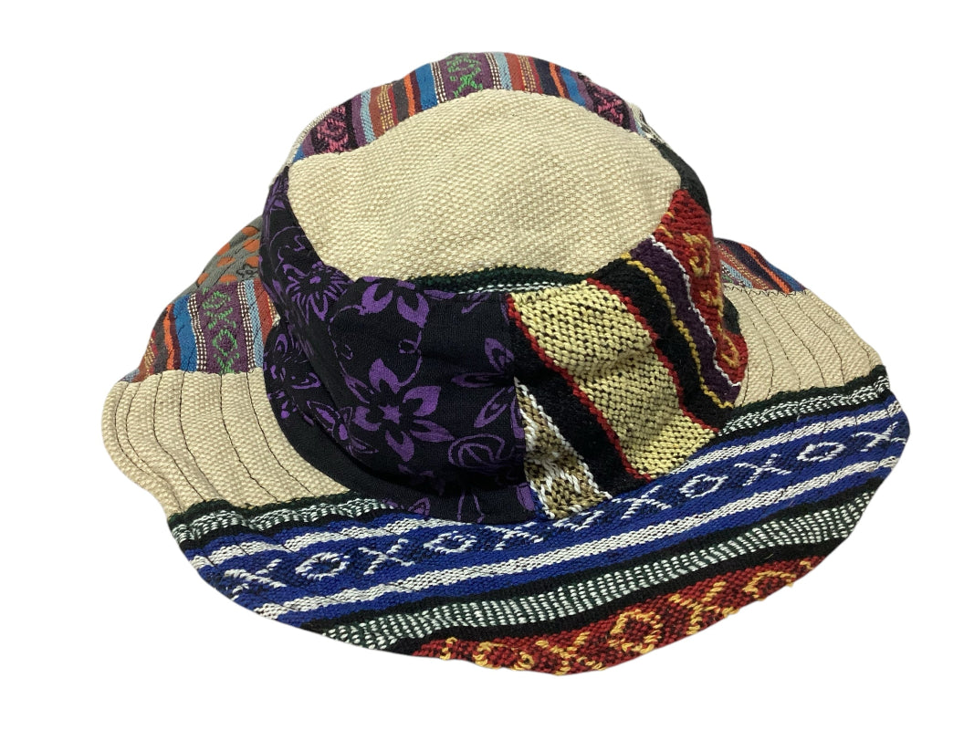 Patchwork Cotton Unisex Hippie Hat Handmade in Nepal-Hand Picked Imports