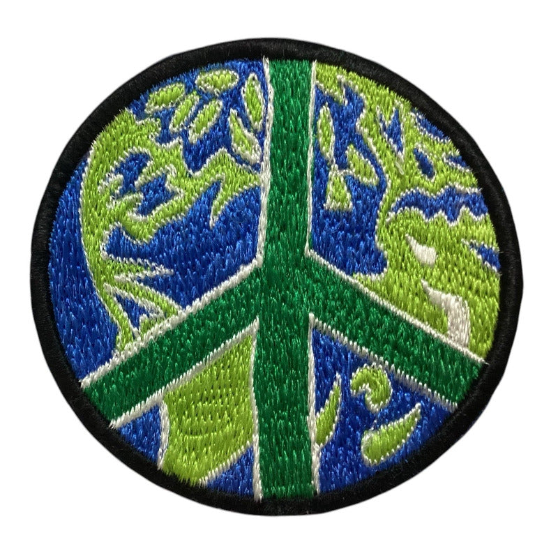 Sew on World Peace Patches Made in Nepal-Hand Picked Imports